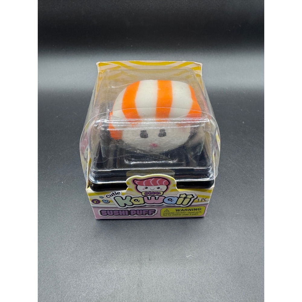 JA-RU Cutie Kawaii Sushi Puff Squishy Stretchy Toy Orange White 5245 NEW